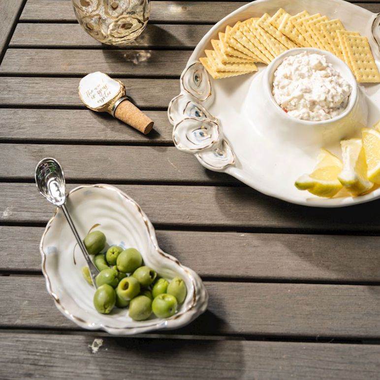 Oyster Tidbit Set Bowl MudPie 