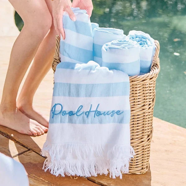 Packable Beach Towel - Hydrangea Beach Towels Weezie 