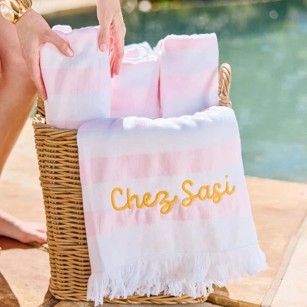 Packable Beach Towel - Pink Punch Beach Towels Weezie 