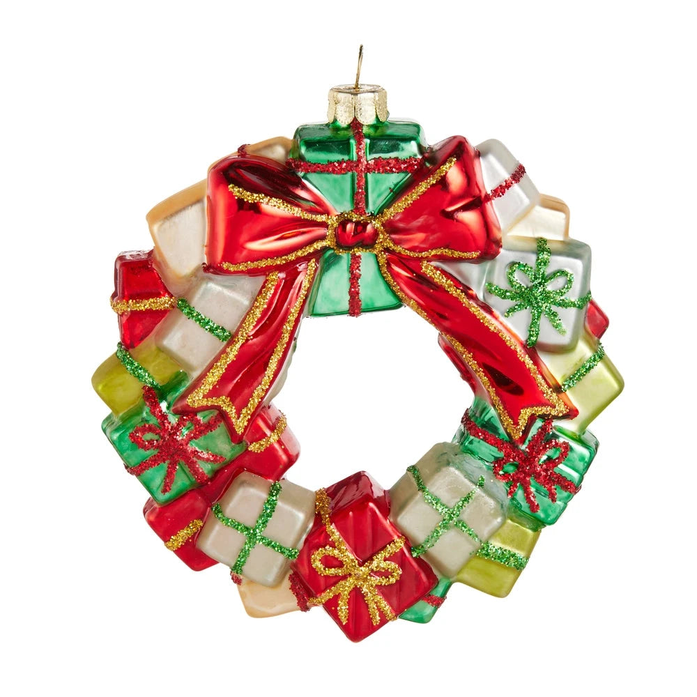 Package Wreath Ornament Christmas Ornament RAZ 