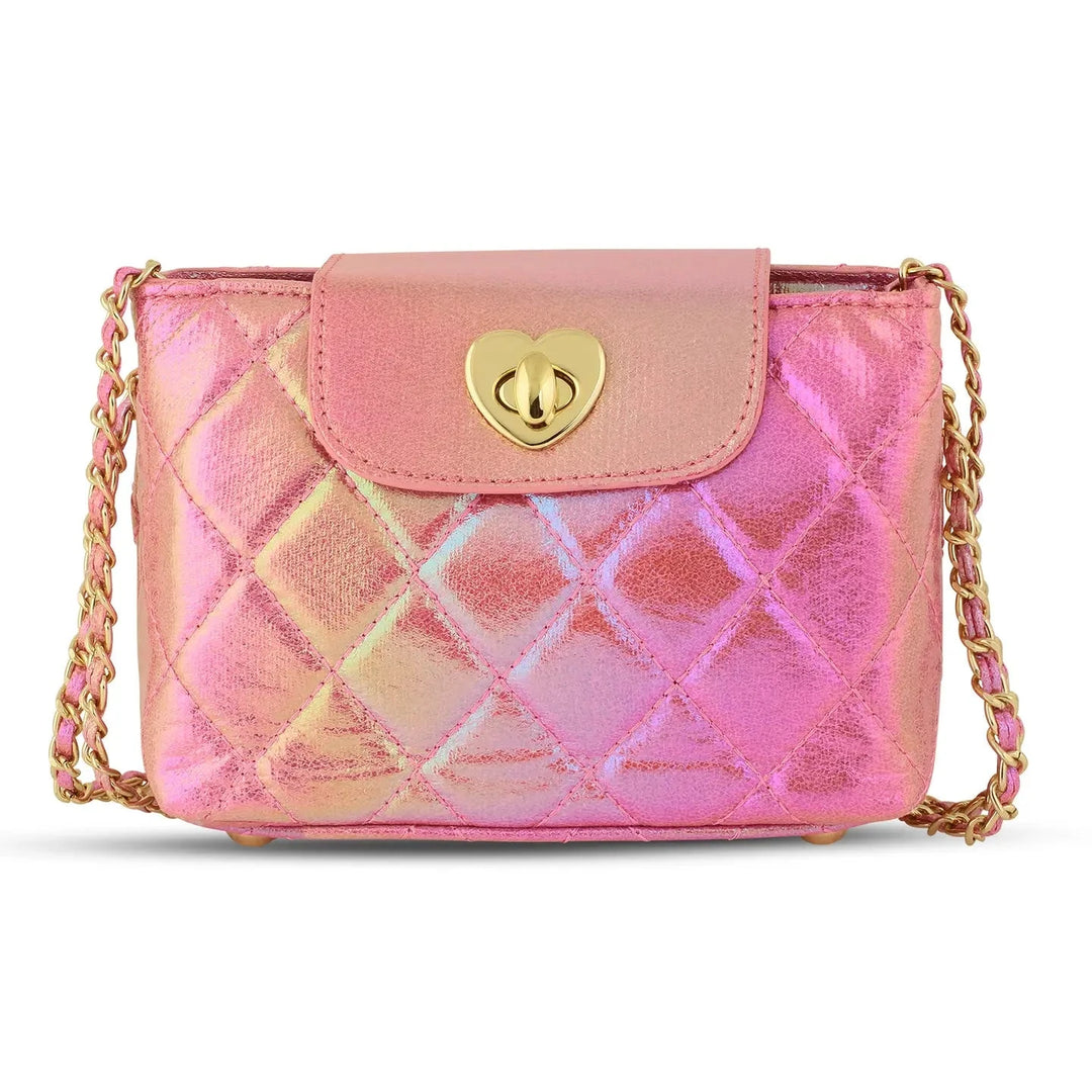Paige Metallic Pink Purse Girl Purse Carrying Kind 