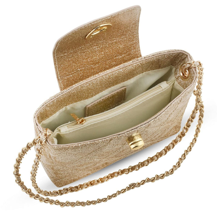Paige Purse - Gold Glitter Girl Purse Carrying Kind 