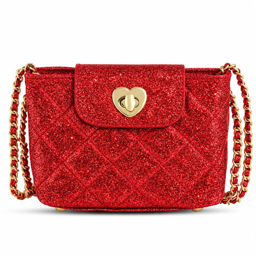 Paige Purse - Red Glitter Girl Purse Carrying Kind 