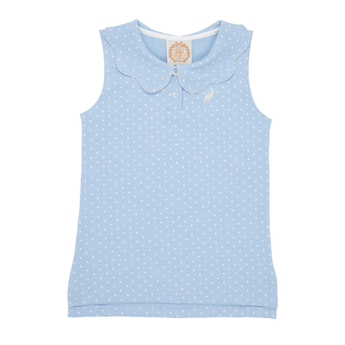 Paige's Playful Polo & Onesie - Beale Street Blue Girl Shirt Beaufort Bonnet 