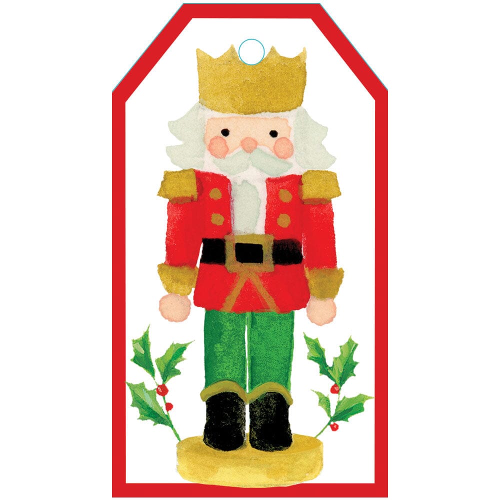 Painted Nutcracker Hang Tags Gift Tags & Labels Caspari 
