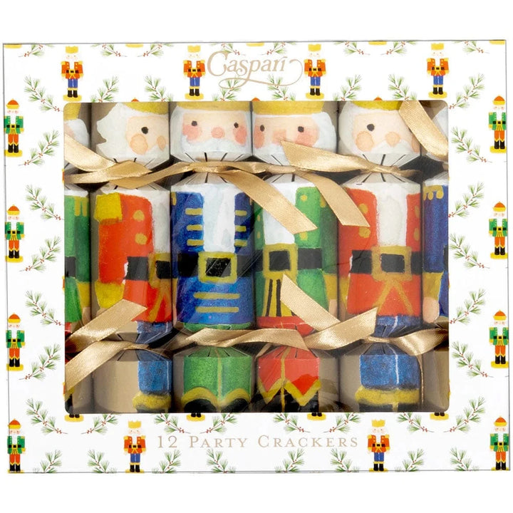 Painted Nutcrackers Celebration Crackers - Set of 12 Christmas Decor Caspari 