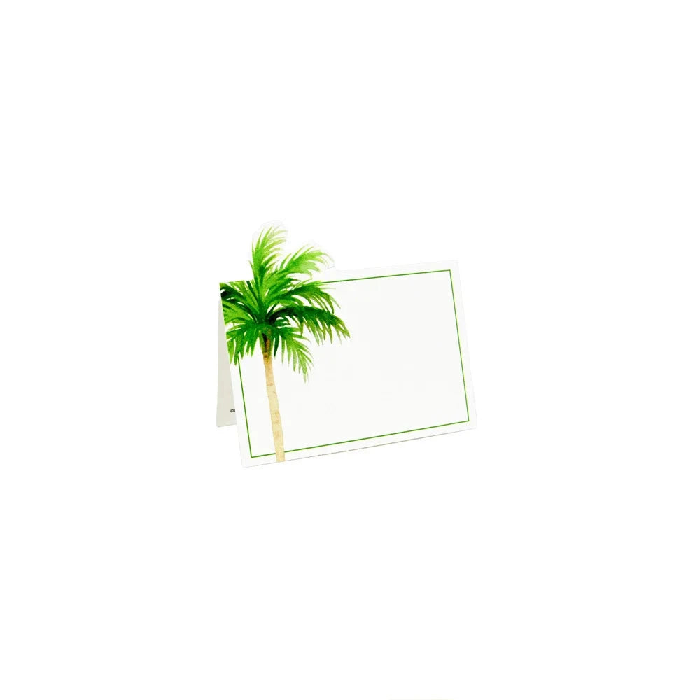 Painted Palm Tree Place Cards Stationery Caspari 