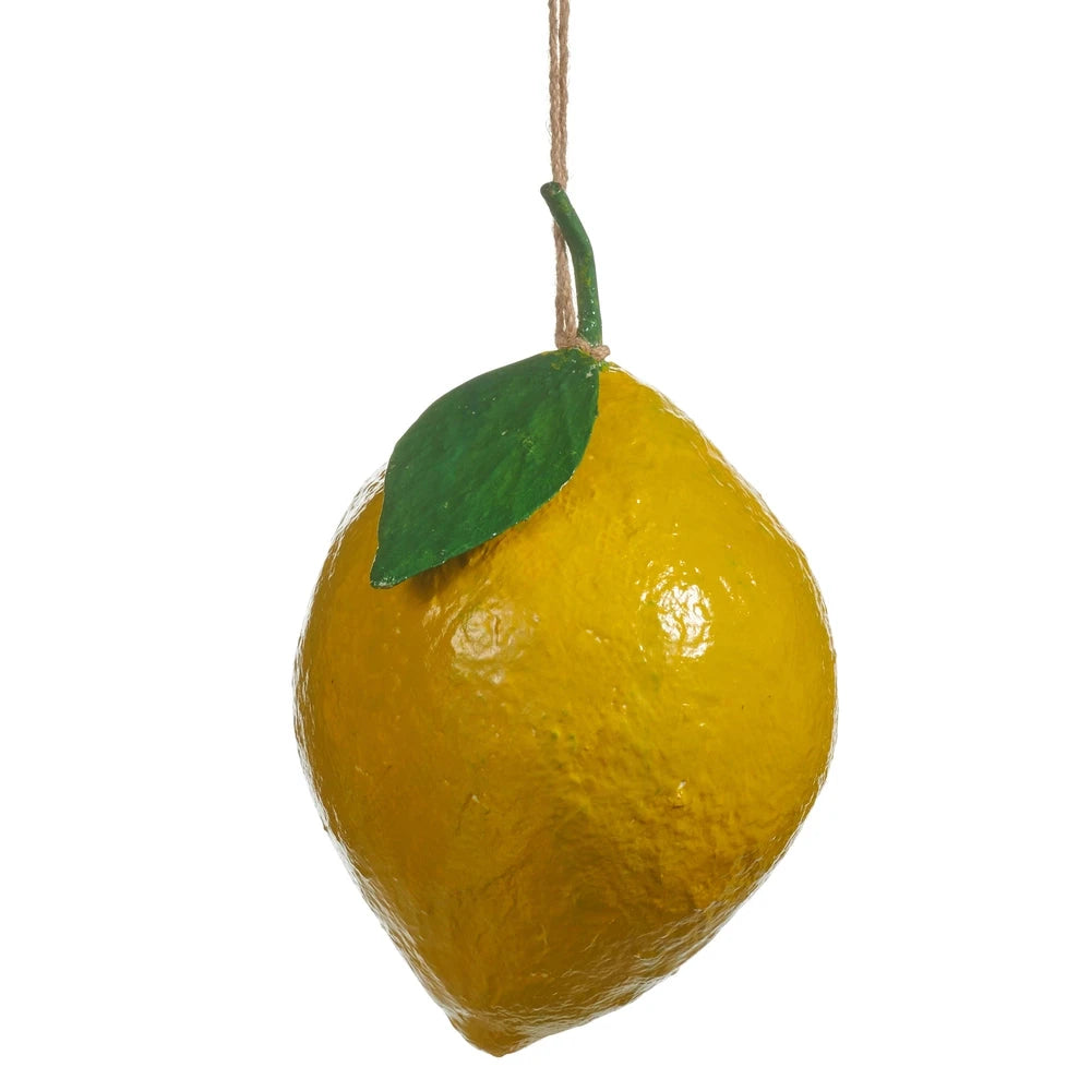 Paper Mache Lemons Faux Florals RAZ 