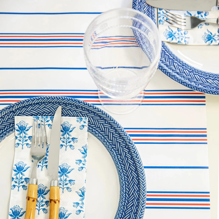 Paper Table Runner- Americana Stripe Table Runner WH Hostess 