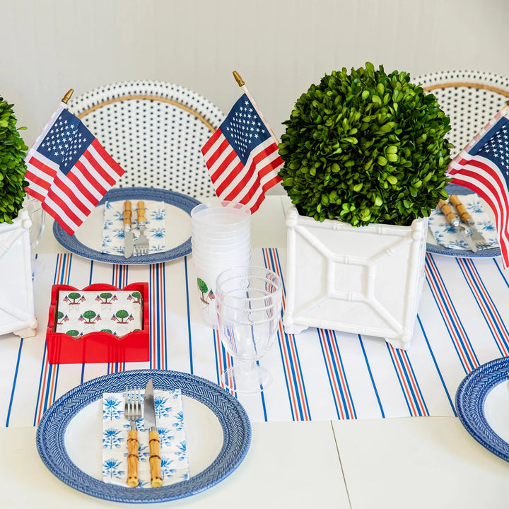 Paper Table Runner- Americana Stripe Table Runner WH Hostess 