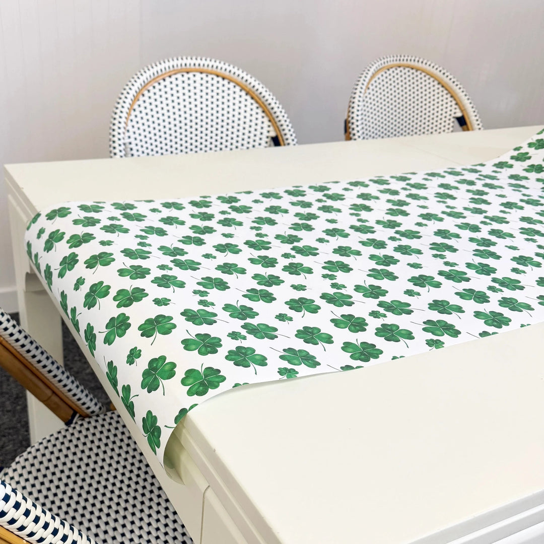 Paper Table Runner- Shamrocks Table Runner WH Hostess 