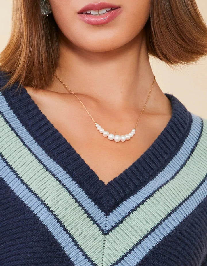 Paragon Pearl Necklace - Gold Womens Necklace Spartina 
