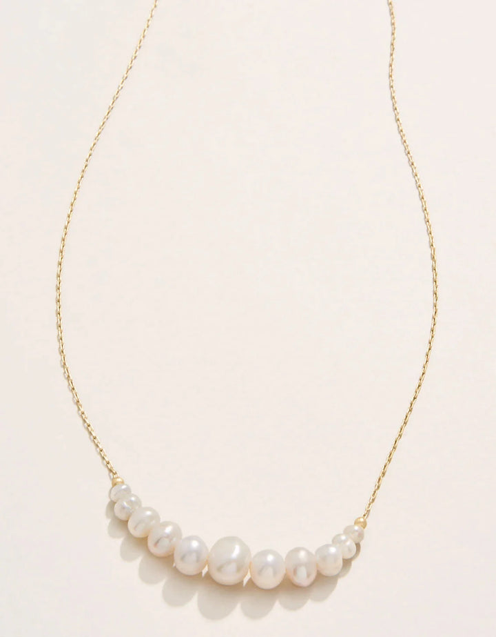 Paragon Pearl Necklace - Gold Womens Necklace Spartina 