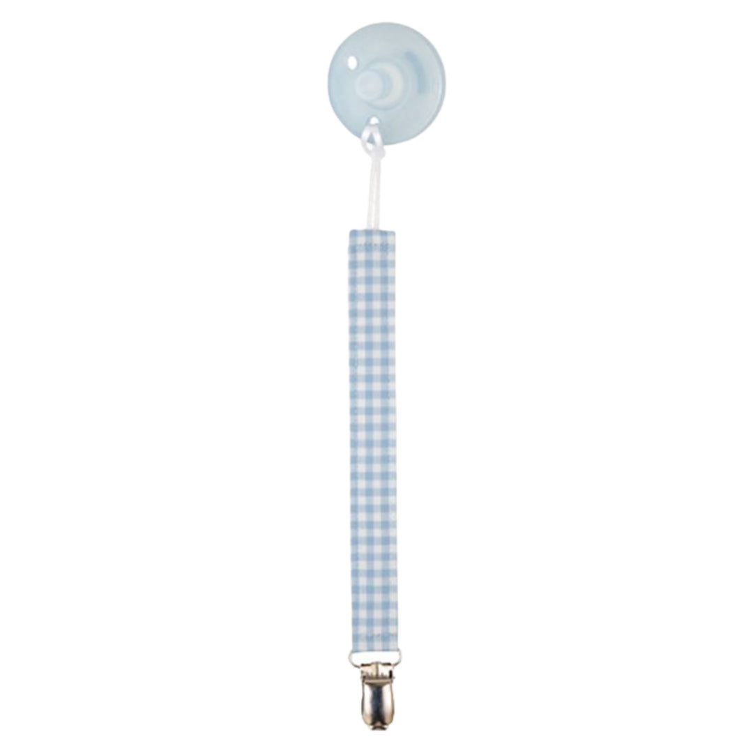 Parker Paci Clips Baby Accessories Beaufort Bonnet Blue Grand Gasparilla Gingham 