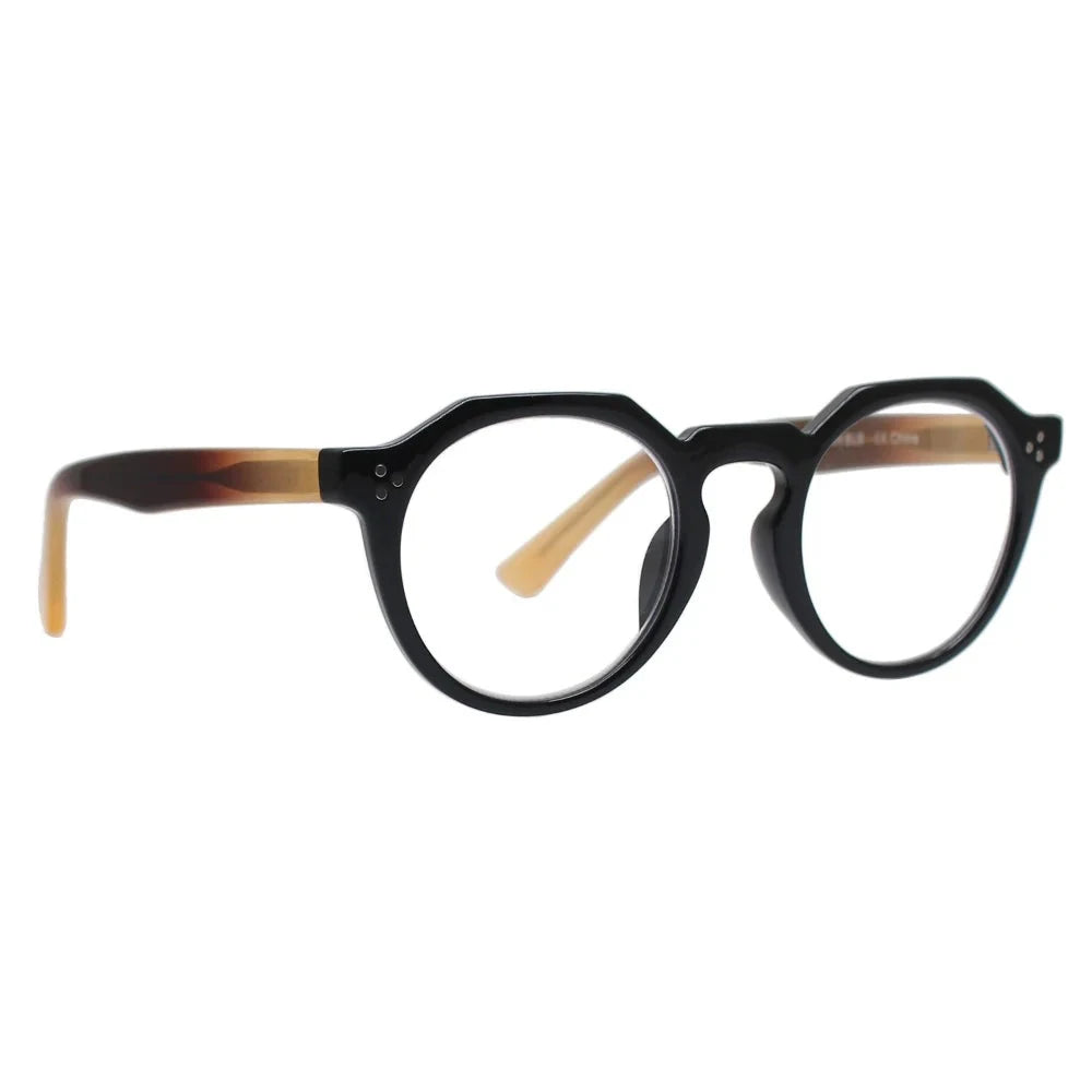 Parker Readers - Black with Cream Temples Reading Glasses Ryan Simkhai 