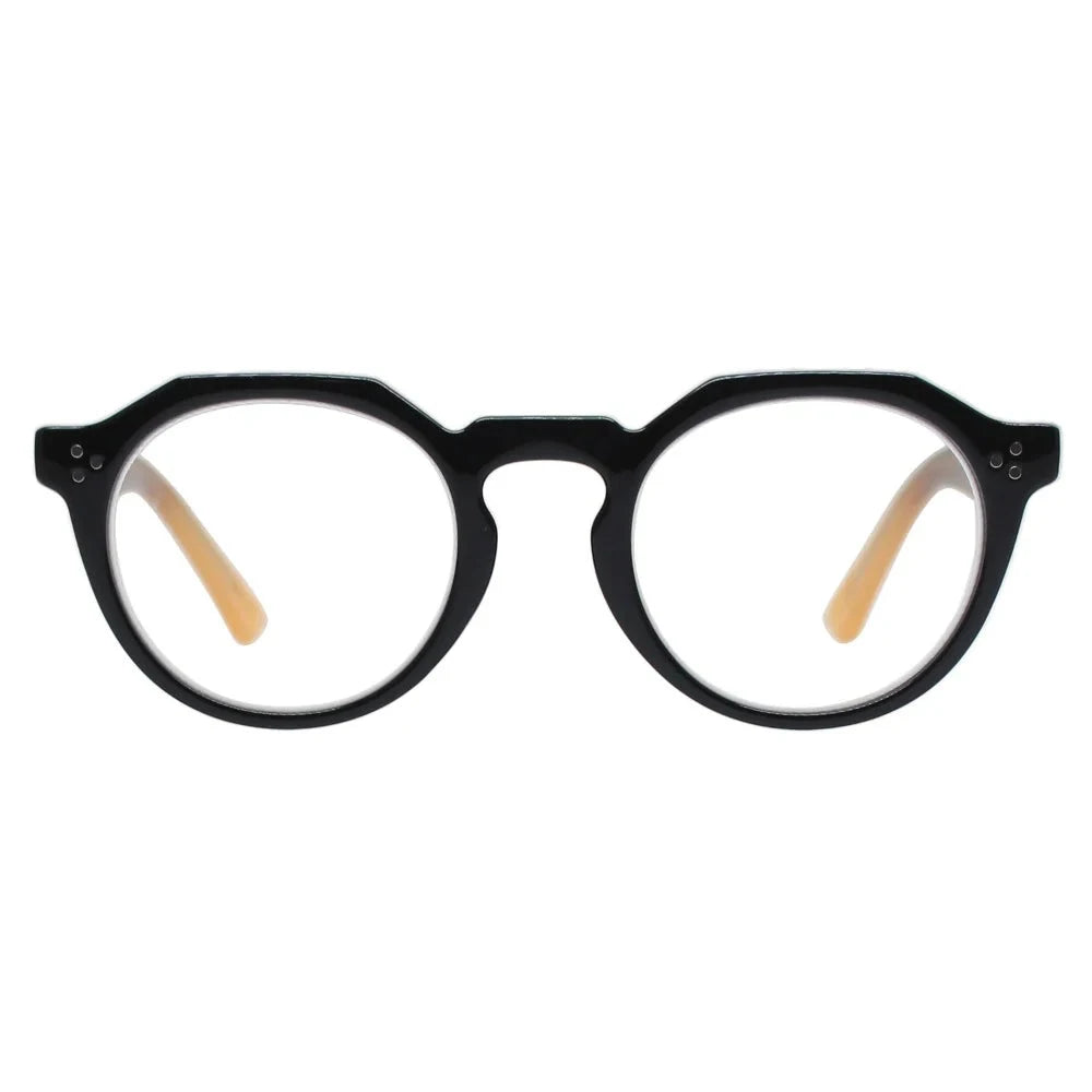 Parker Readers - Black with Cream Temples Reading Glasses Ryan Simkhai 