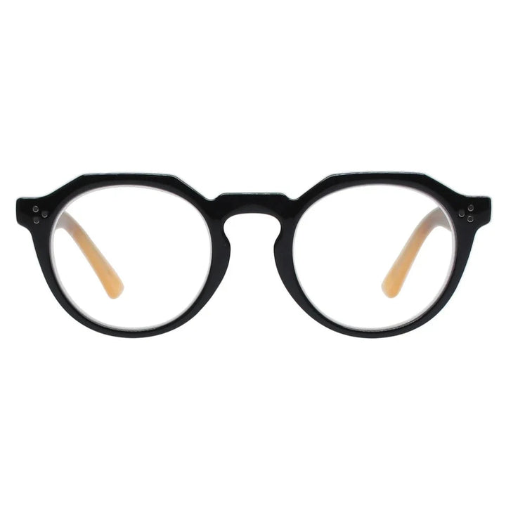 Parker Readers - Black with Cream Temples Reading Glasses Ryan Simkhai 