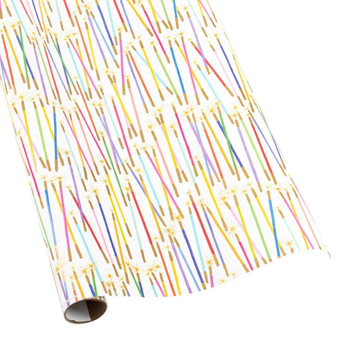 Party Candles Roll Wrap Wrapping Paper Caspari 