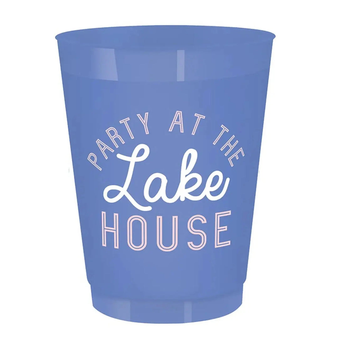 Party Lake House Shatterproof Cups - Set of 8 Shatterproof Cups Creative Brands - Slant 