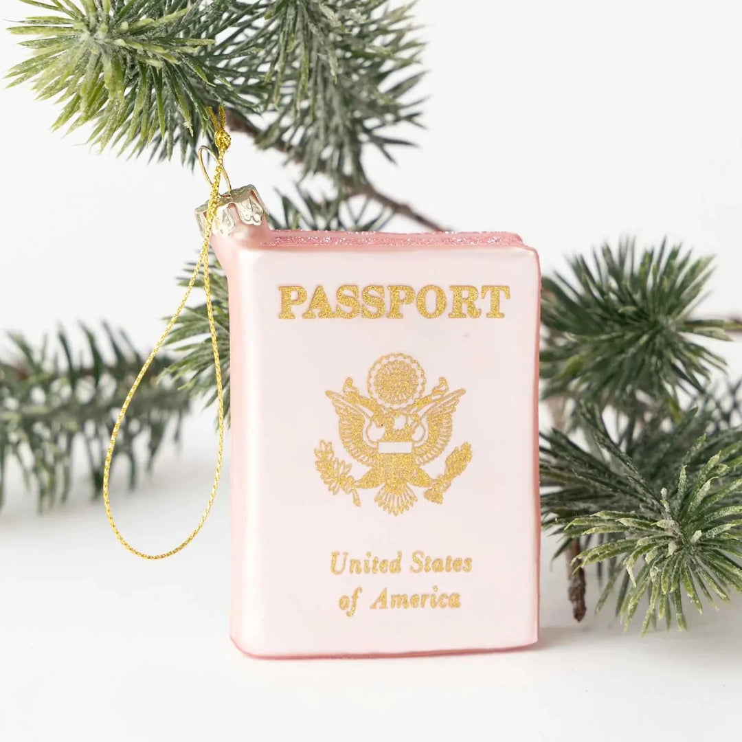 Passport Glass Ornament Ornament 8 Oak Lane 