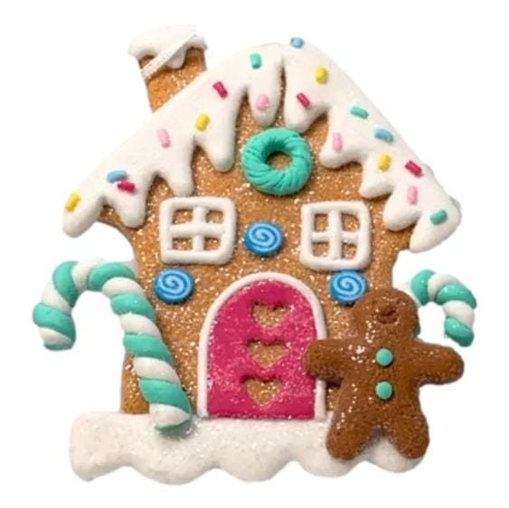 Pastel Perfection Gingerbread House Ornaments Christmas Ornament David Christopher Blue 