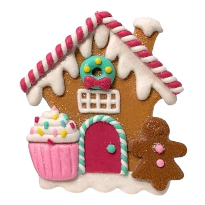 Pastel Perfection Gingerbread House Ornaments Christmas Ornament David Christopher Pink 