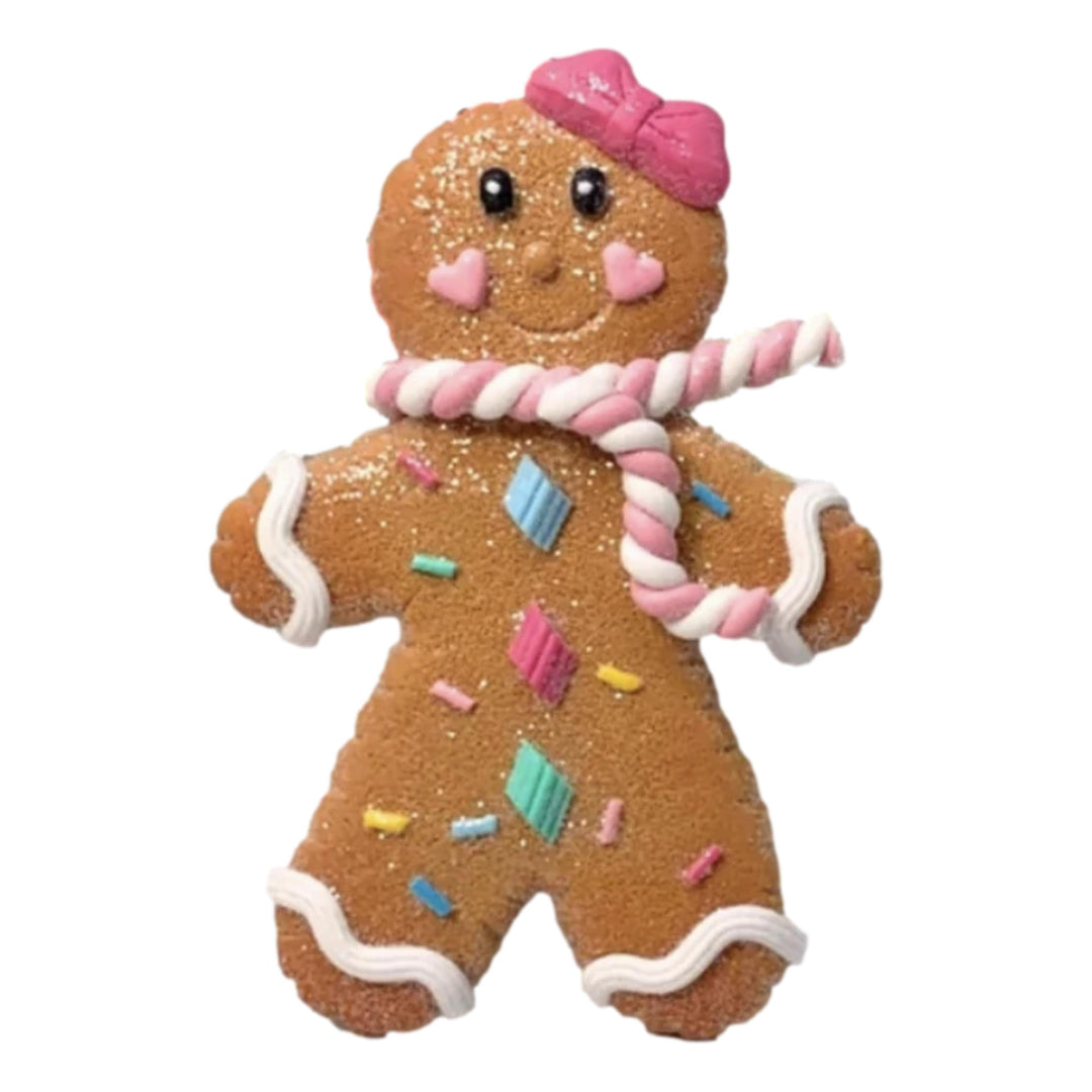 Pastel Perfection Gingerbread Ornament - Girl Christmas Ornament David Christopher 