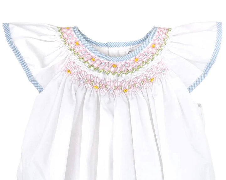 Pastel Smocked Girl Bubble Girl Bubble Petit Ami 