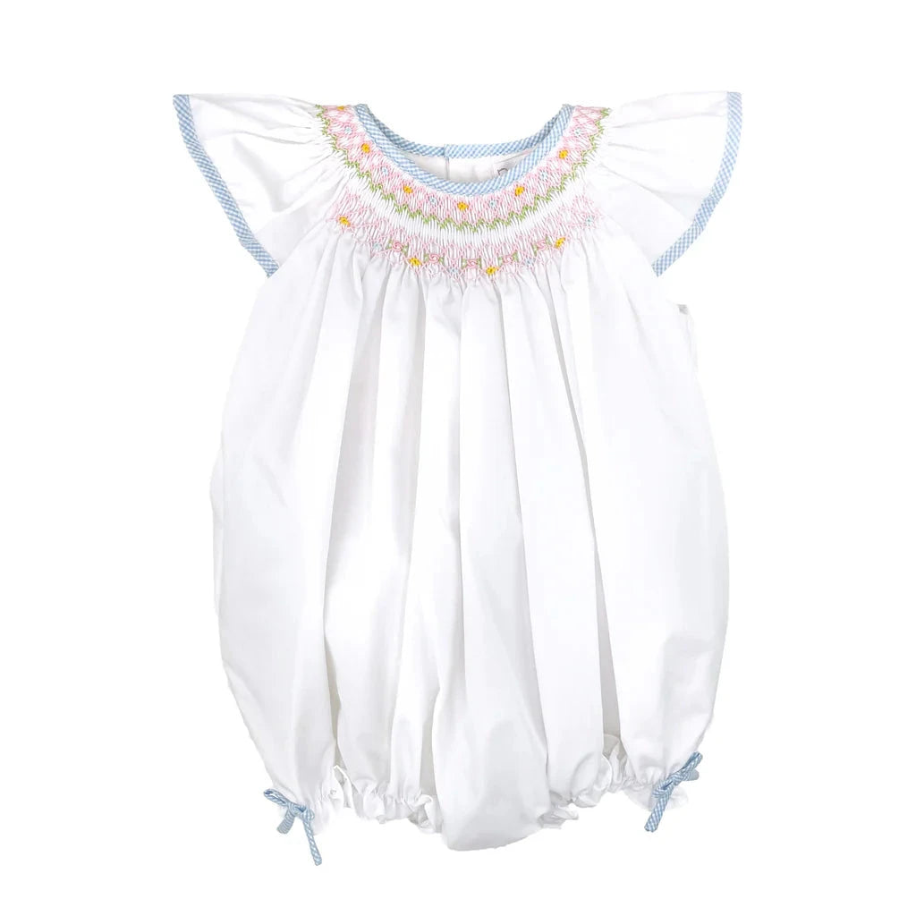 Pastel Smocked Girl Bubble Girl Bubble Petit Ami 