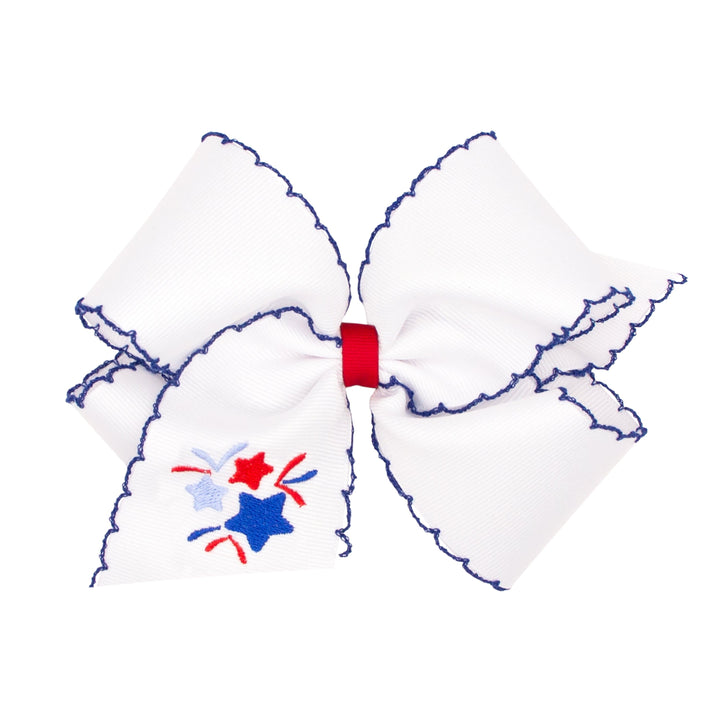 Patriotic Bows - King Hair Bow WeeOnes Fireworks 
