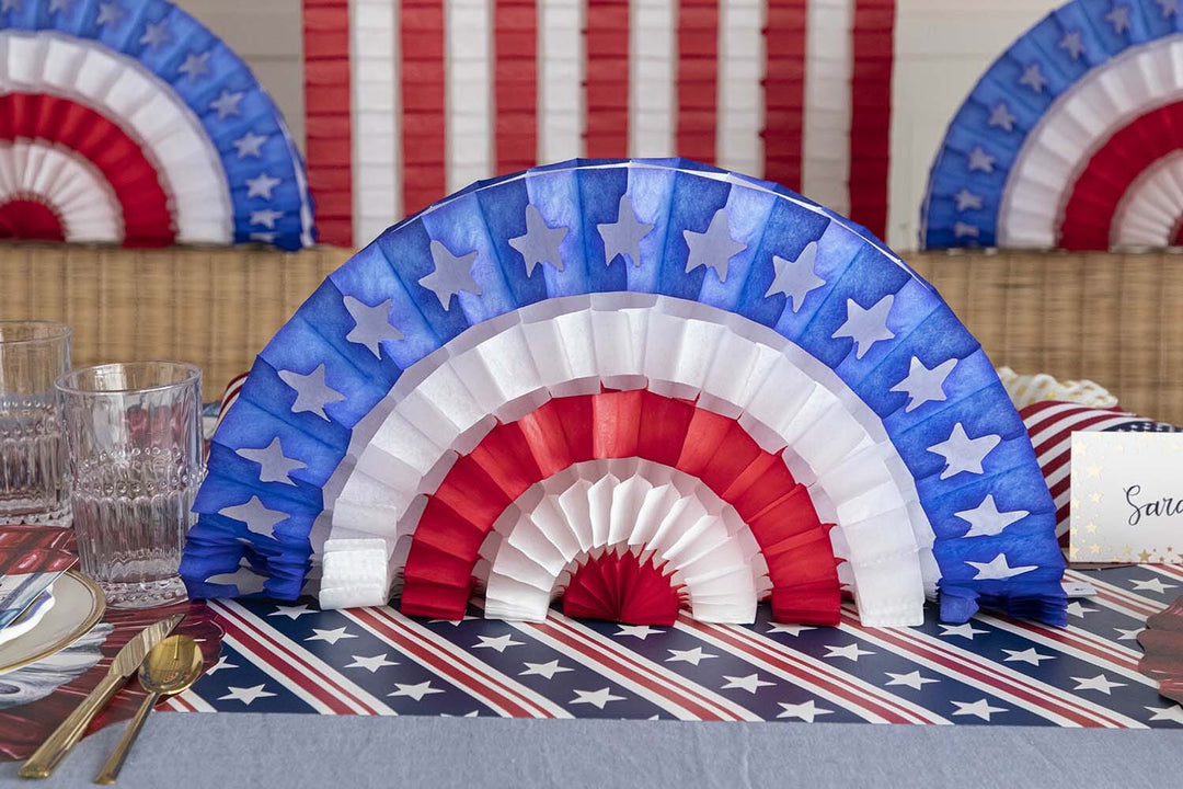 Patriotic Star Fan - Large 4th of July Decor Hester and Cook 