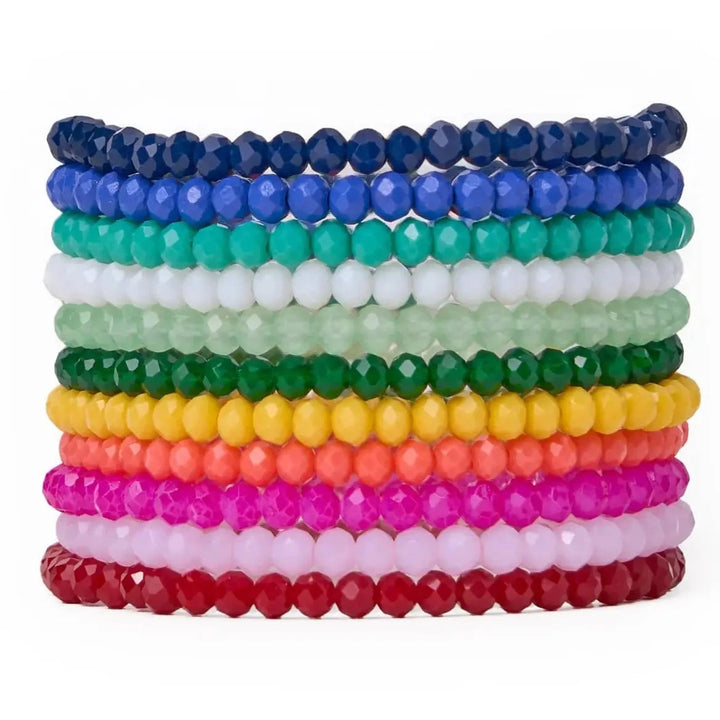 Patsy S/11 Crystal Stretch Bracelets - Rainbow Womens Bracelet Ink and Alloy 