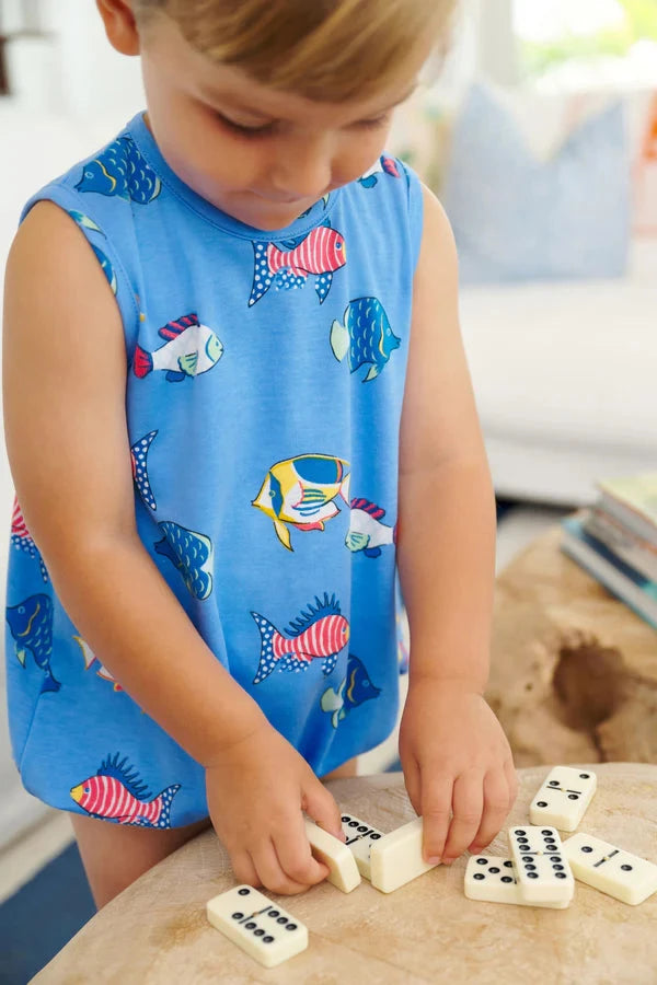 Patton Play Bubble - Here Fishy Fishy Boy Bubble Beaufort Bonnet 