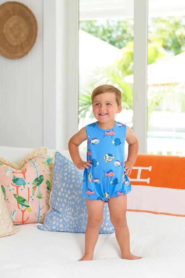 Patton Play Bubble - Here Fishy Fishy Boy Bubble Beaufort Bonnet 