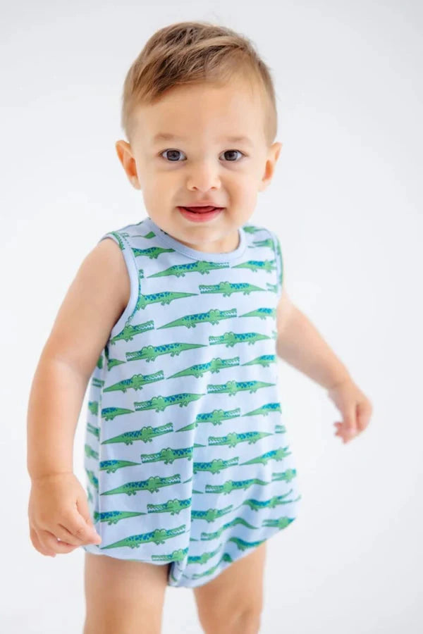 Patton Play Bubble - See Ya Later Alligator Boy Bubble Beaufort Bonnet 