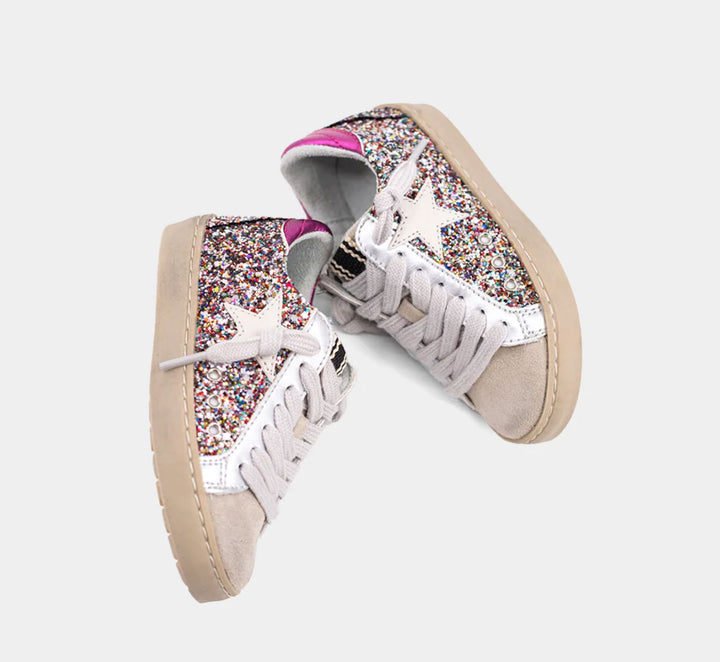 Paula Mini Sneakers - Multi Sparkle Children Shoes ShuShop 