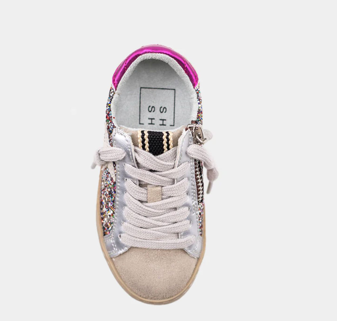 Paula Mini Sneakers - Multi Sparkle Children Shoes ShuShop 