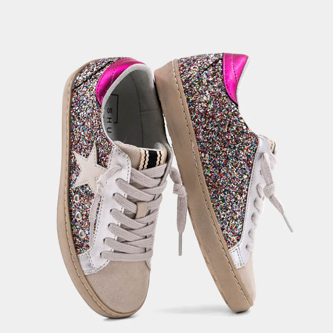 Paula Mini Sneakers - Multi Sparkle Children Shoes ShuShop 