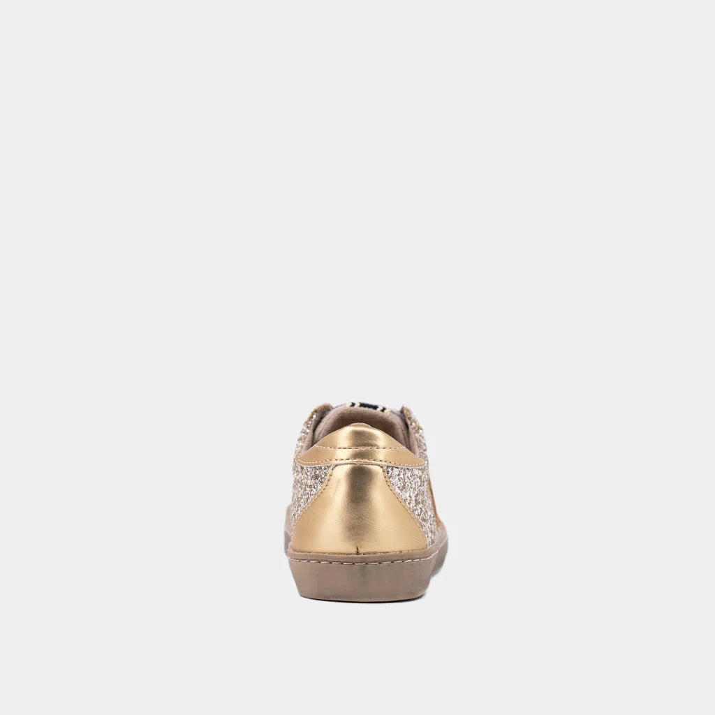 Paula Mini Sneakers - Sterling Glitter Children Shoes ShuShop 