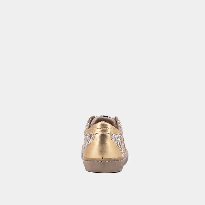 Paula Mini Sneakers - Sterling Glitter Children Shoes ShuShop 