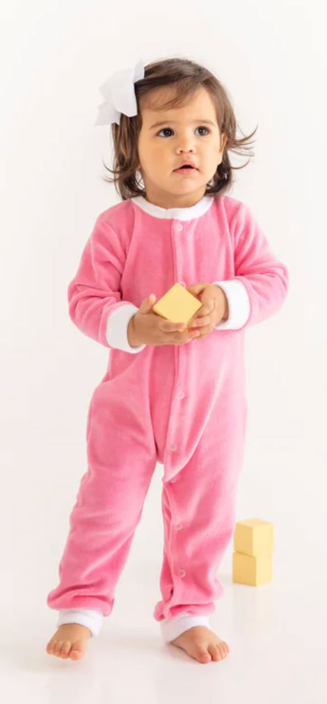Paxton Playsuit - Romany Rose/ Worth Ave White Girl Romper Beaufort Bonnet 