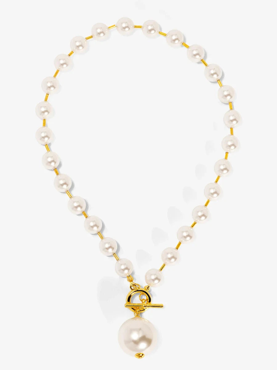 Pearl Beaded Collar Necklace Womens Necklace Vioroo 