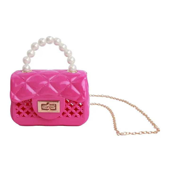 Pearl Jelly Cage Purse Girl Purse Sparkle Sisters 