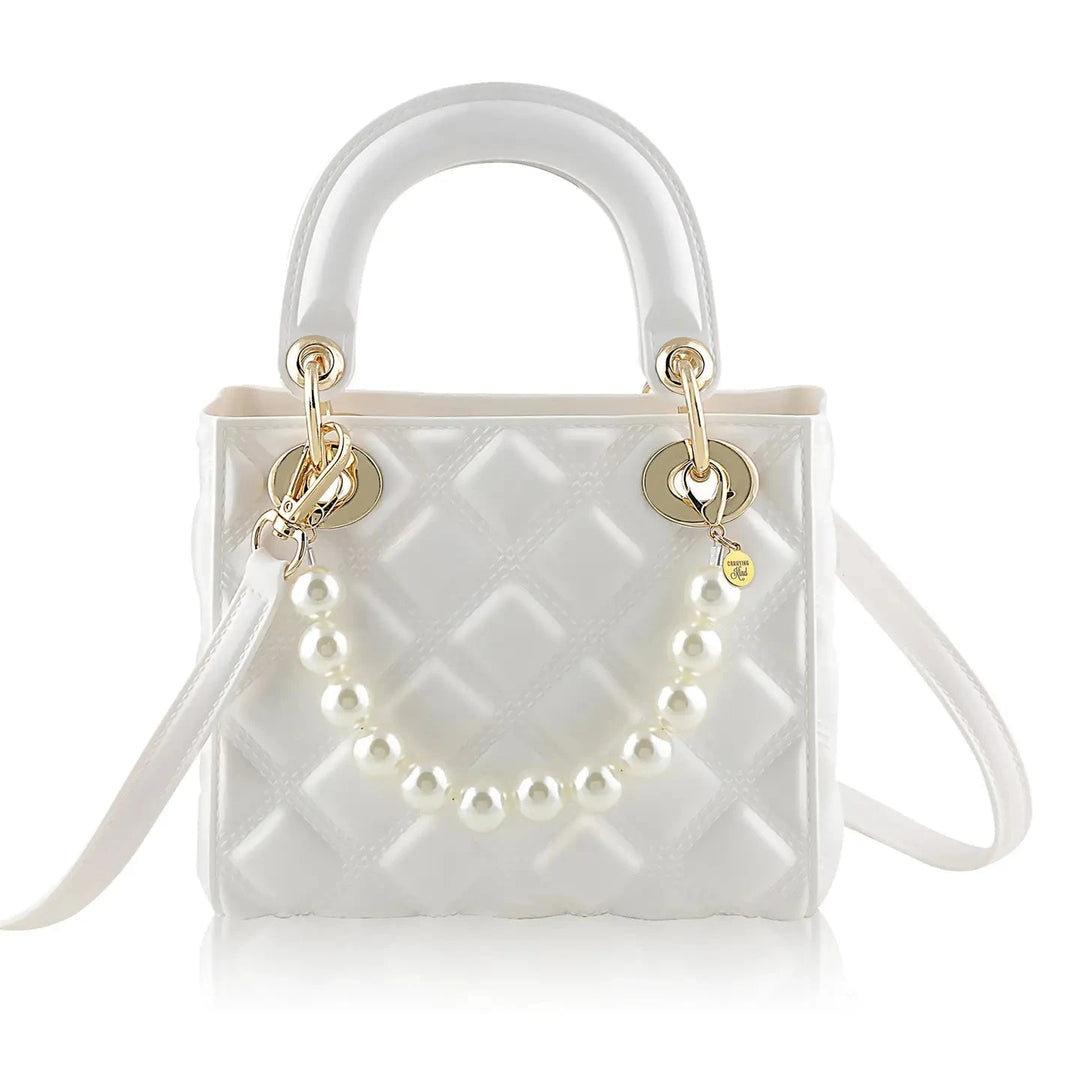 Pearl Quilted Jelly - White Girl Purse Carrying Kind 