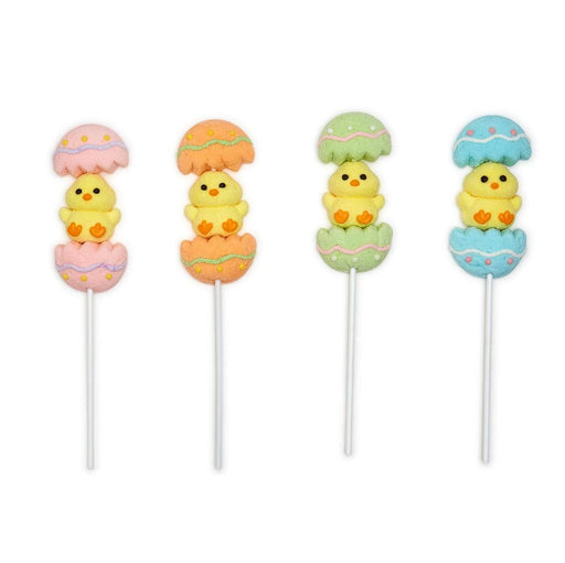 Peeping Chicks Marshmallow Lollipops Candy Buckets Two's Company 