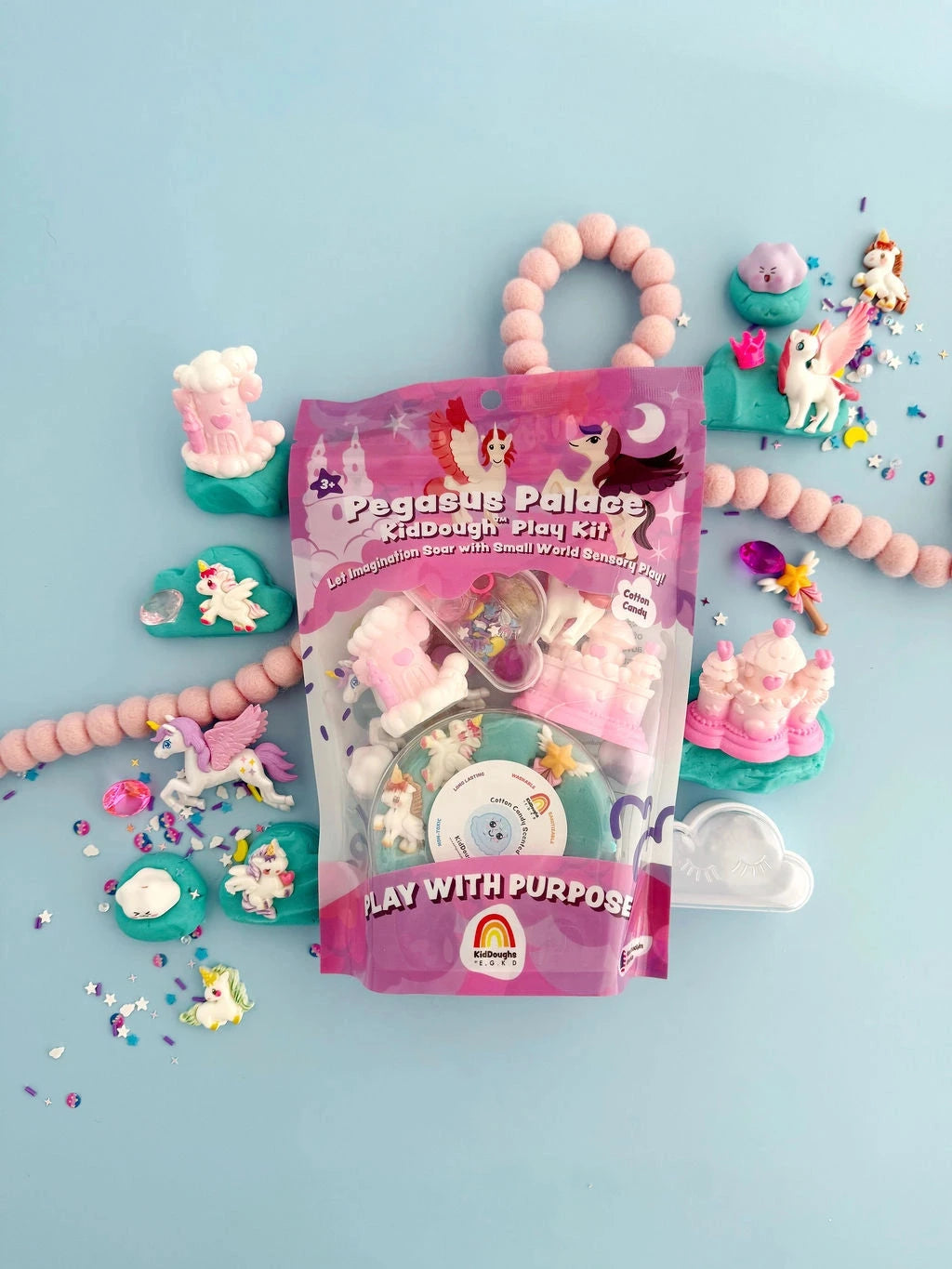 Pegasus Palace Kiddough Play Kit Toy Craft Kits Earth Grown KidDoughs 