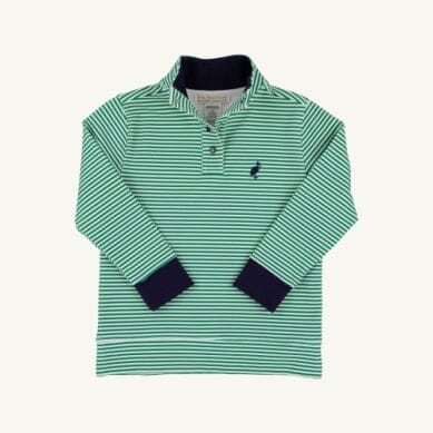 Pendleton Popped Collar - Kiawah Kelly Green Stripe Boy Jacket Beaufort Bonnet 