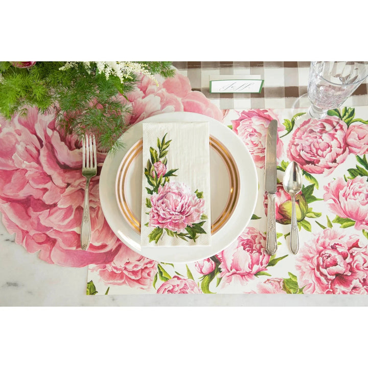 Peony Guest Napkins Guest Towels Hester and Cook 