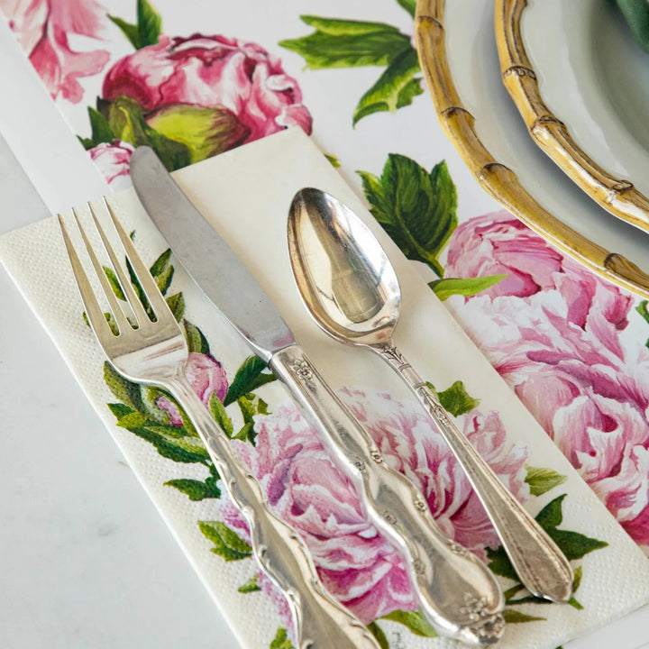 Peony Guest Napkins Guest Towels Hester and Cook 