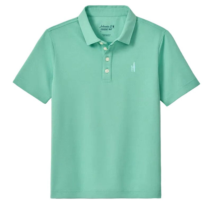 Performance Mesh Jr. Stevie Polo - Cilantro Boy Shirt Johnnie-O 